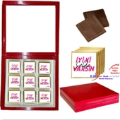 Kişiye Özel Doğum Günü Tasarımlı Hediyelik Çikolata Kutusu D Serisi (50 Model) - 1