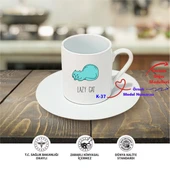 Kedili Türk Kahve Fincanı, Arkadaşa Hediyelik Fincan K Serisi (100 Model) - 1