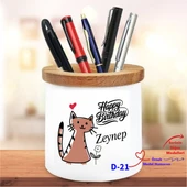 Kişiye Özel Doğum Günü Tasarımlı Kalemlik D Serisi thumbnail 1