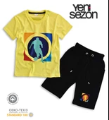 Triliya Pamuklu Unisex Çocuk Kapri Takımı (Cepli & Kordonlu, 3-12 Yaş) TRL-35 - 1