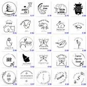 Kişiye Özel Kitap Damgası, İsimli Kaşeler, Hediyelik Kaşe E Serisi (100 Model) - 5