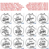 Burçlara Özel Mühür, Burç Tasarımlı Kaşe, Doğum Gününe Göre Burçlu Hediyelik Kaşe Z3 Serisi - 2