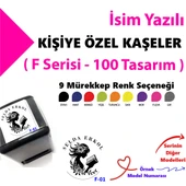 Kişiye Özel Damgalar, Kitap Kaşesi, Özel Tasarım Kaşe F Serisi (100 Model) - 1