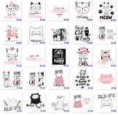 Kedi Tasarımlı Hediye Setleri, Hediye Sepetleri, Kedili Tasarımlar  K Serisi (100 Model) - 2