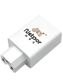Elektrikli Motosiklet Telefon USB Şarj Aleti - 3.1A Beyaz 12-100V + Apple Kablolu - 6