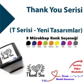 Teşekkür Kaşesi, Thank You Butik Firmalara Kaşe, Renkli Kaşeler, Butiklere Kaşe T Serisi - 1