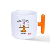 Kişiye Özel Turuncu T Fincan, Burçlara Özel Tasarımlar Z1 Serisi thumbnail 1