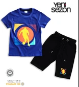 Triliya Pamuklu Unisex Çocuk Kapri Takımı (Cepli & Kordonlu, 3-12 Yaş) TRL-35 - 5