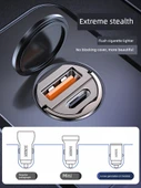 Gizli Araç Şarj Cihazı + USB Üçü Bir Arada Hızlı Şarj Kablosu - 3