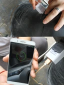 Elektrikli Motosiklet Telefon USB Şarj Aleti - 3.1A Beyaz 12-100V + Apple Kablolu - 3