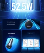 Çift Port USB+C 42W Hızlı Araç Şarj Cihazı - 8