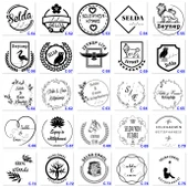 Kişiye Özel Kaşe, İsimli Mühürler, Kitap Mühürleri, Kitap Kaşe C Serisi (100 Model) - 4