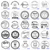 Aferin Kaşesi, Öğretmenlere Özel Mühür, İsim Yazılı Aferin Damgaları A Serisi (75 Model) - 4