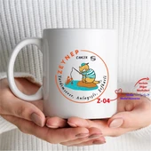 Kişiye Özel Burçlu Kupa, Doğum Günü Beyaz Kupa Bardak Z1 Serisi thumbnail 1