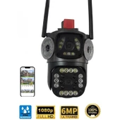 O-Kam-3412 3MP+3MP Dual Lens Wi-fi Full HD Ptz Camera - 1