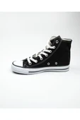 211902 Unisex Siyah Keten Uzun Sneaker Ayakkabı Siyah-39 - 3