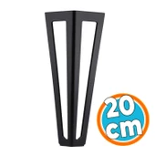 Mobilya Koltuk Baza Sehpa Kanepe Masa Ayağı Metal Ayak 20 Cm Siyah 4 Adet - 6
