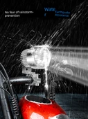 12V Motosiklet LED Far Süper Parlak 6 LED - Sürekli Parlak ve Güçlü Işık [Gümüş - 18W] - 4