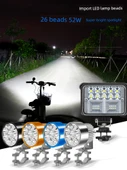 12V Motosiklet LED Far Süper Parlak 6 LED - Sürekli Parlak ve Güçlü Işık [Gümüş - 18W] - 3