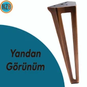 Mobilya Koltuk Konsol Tv Ünite Masa Ayağı Metal Ayakları 20 Cm Antik Bakır 4 Adet thumbnail 4