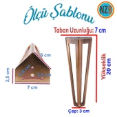 Mobilya Koltuk Konsol Tv Ünite Masa Ayağı Metal Ayakları 20 Cm Antik Bakır 4 Adet thumbnail 2