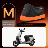 Elektrikli Araba Motosiklet Örtüsü - E125/E100/E80C/E70C Siyah Turuncu - M Beden - 1
