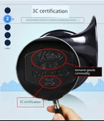 Motosiklet Korna Ruipu Salyangoz DL84-2 12V - Sarı [Yüksek ve Alçak Ton Çifti] - 9