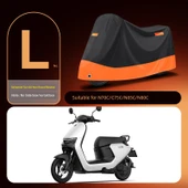 Elektrikli Araba Motosiklet Örtüsü - N70C/C75C/N85C/N80C Siyah Turuncu - L Beden - 1