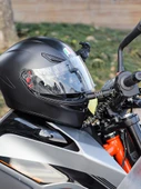 Şifreli Motosiklet Kilidi - Yeşil Alaşımlı Çelik Kablo - 1.5m + İnce Çelik Kablo - 5