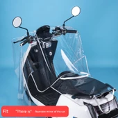 Motosiklet Aküsü Araba Güneş Yağmur Koruma Örtüsü - 5XL - Pelerin Stil - Fermuarlı - Minderli - PVC - 1