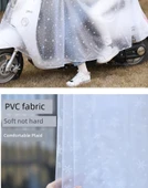 Elektrikli Motosiklet Yağmurluğu - Çift Kişilik - Kar Taneciği Mavisi - 5XL - Aynalı - 10