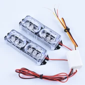 LED Motosiklet Arka Lamba - Kırmızı ve Mavi Çift [12V-80V] - 6
