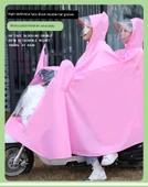 Elektrikli Motosiklet Yağmurluğu - Çift Kişilik - Avrupa Mavisi - 5XL - Aynalı - 7