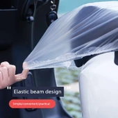 Elektrikli Araç/Motosiklet için Su Geçirmez Plastik Yağmurluk - Orta Kalın Minder Kılıfı 10 Adet - 11