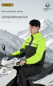 Motosiklet Yağmurluk Takımı - XXXXL Beden - Yeşil - 7