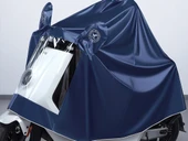 Elektrikli Motosiklet Yağmurluk Panço - 3XL - Mavi - 7