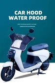 Elektrikli Motosiklet Gösterge Paneli Yağmurluğu - Mavi Kalınlaştırılmış - 7