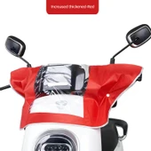 Elektrikli Motosiklet Gösterge Paneli Yağmurluğu - Kırmızı Kalınlaştırılmış - 1