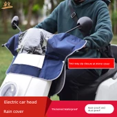 Elektrikli Motosiklet Gösterge Paneli Yağmurluğu - Gül Kırmızısı Kalınlaştırılmış - 2