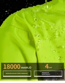 Motosiklet Yağmurluk Takımı - XXXL Beden - Yeşil - 9