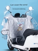 Motosiklet Aküsü Araba Güneş Yağmur Koruma Örtüsü - 5XL - Pelerin Stil - Aynalı - PVC - 3