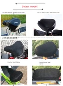Nefes Alabilen File Motosiklet Scooter Katlanır Bisiklet Koltuk Kılıfı - 3D Siyah Sivri Başlıklı, Arka Koltuklu, Sırt Dayamalı - 9
