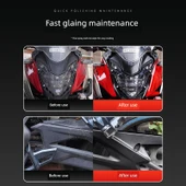 Motosiklet Parlatma Boyası - Beyaz Kristal Wax, Sünger ve Havlu Seti - 4