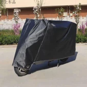 Elektrikli Araba Motosiklet Yağmurluk Güneş Koruma Örtüsü - Oxford Kamuflaj Yeşil Binaural S - 4
