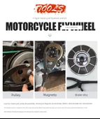 Y Volan Sabitleme Klipsi Anahtarı - Motosiklet Scooter Kayış Plakası Sökme Aparatı - Buzlu Stil - 8