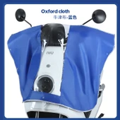 Elektrikli Motosiklet Yağmurluğu - Uzun Oxford Mavi - 1