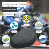 Nötr 3D Kırmızı Yuvarlak Başlıklı Motosiklet Scooter Katlanır Bisiklet Arka Koltuk Kılıfı - 7
