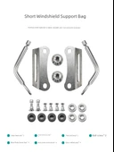 Motosiklet Ön Cam Braketi Aksesuarı Paketi - 4.2 İnce Set - 9