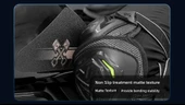 DL250 Kalınlaştırılmış Yakıt Deposu Çizilme Önleyici Sticker - Her İki Tarafta Gri Minimalist Seiko Kauçuk - 9