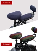 Nötr 3D Mavi Uçlu Motosiklet Scooter Katlanır Bisiklet Koltuk Kılıfı - 3